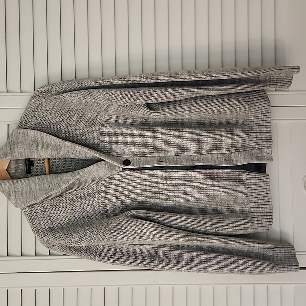Banana Republic Light Gray Knit Cardigan